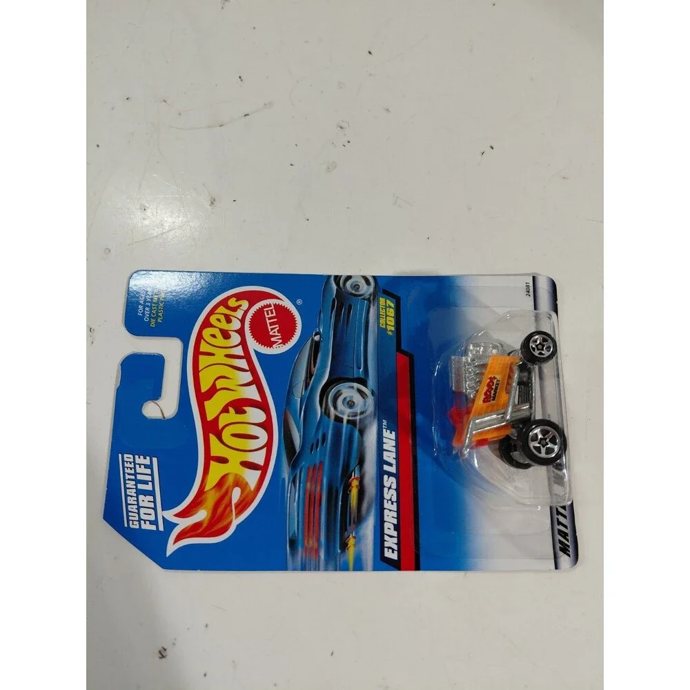 NIP Hot Wheels 1998 Main Line 1:64 Die Cast Express Lane Hot Rod Shopping Cart